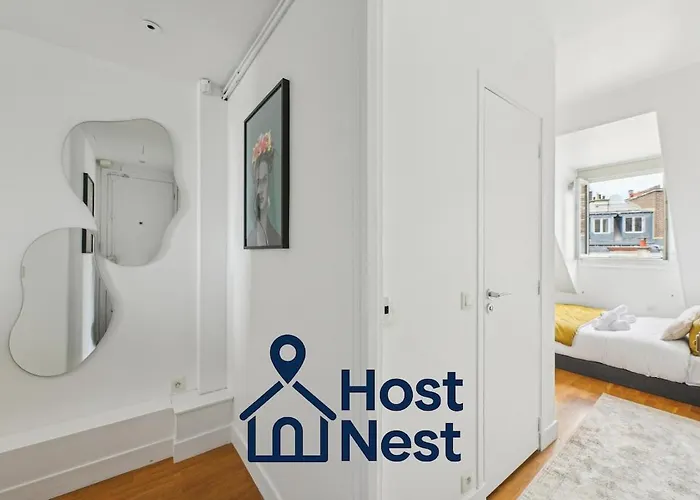 Daire Charming Eiffel Tower View Nest In 8th